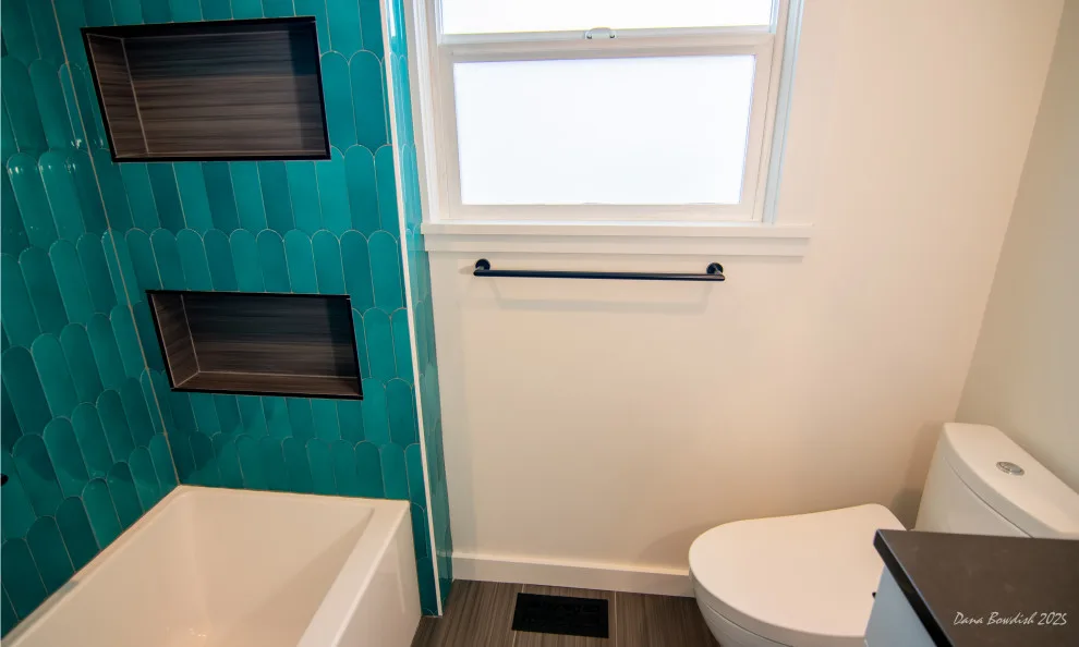 Art Deco bathroom renovation by Silver Peak Design Build - Photo 5