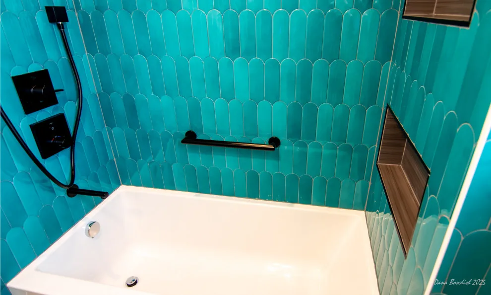 Art Deco bathroom renovation by Silver Peak Design Build - Photo 2