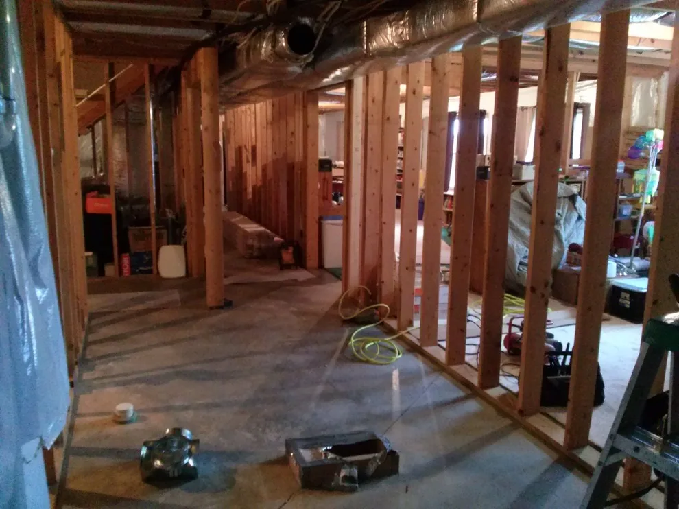Basement bathroom renovation in progress by Bassett Home Services LLC - Photo 4