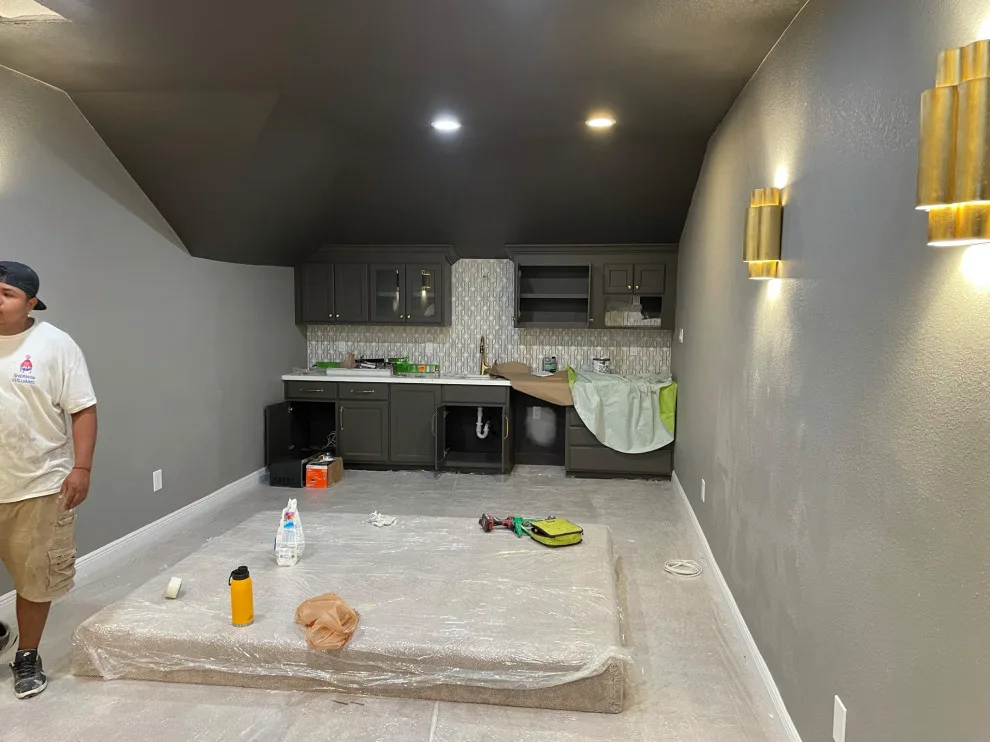 Media Room and Kitchenette Conversion of Attic by Premium Residential Remodeling - Photo 3