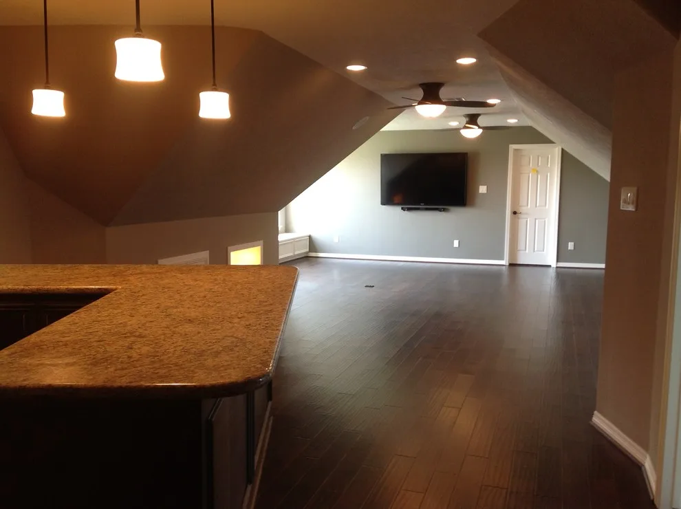 Attic to Entertainment Room Transformation by Casa Bella Design Build - Photo 7