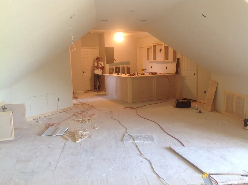 Attic to Entertainment Room Transformation by Casa Bella Design Build - Photo 16