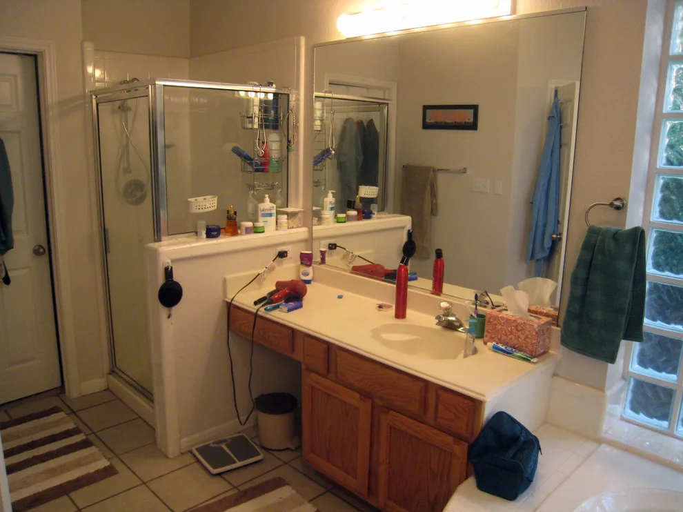 Austin Master Bath Renovation Transition by Round Rock Restoration - Photo 3