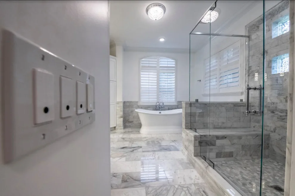 McCallum Marble Award-Winning Master Bathroom by CMK Construction - Photo 14