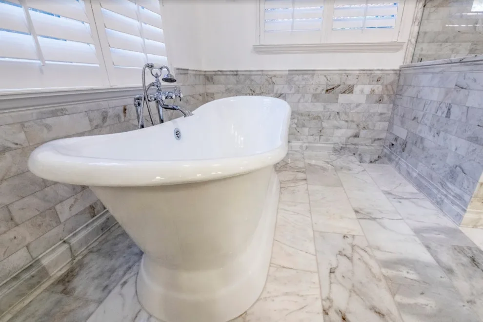McCallum Marble Award-Winning Master Bathroom by CMK Construction - Photo 9