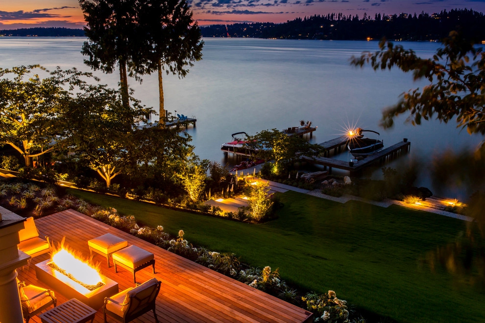 Mercer Island Waterfront Estate by Mark S. Garff, Landscape Architect - Photo 9