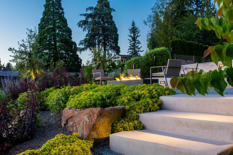 Yarrow Point Lakefront Terrace by Mark S. Garff, Landscape Architect - Photo 7