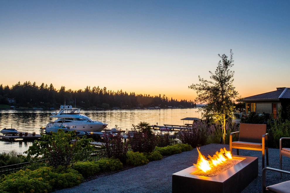 Yarrow Point Lakefront Terrace by Mark S. Garff, Landscape Architect - Photo 6