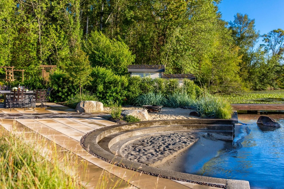 Yarrow Point Lakefront Terrace by Mark S. Garff, Landscape Architect - Photo 9