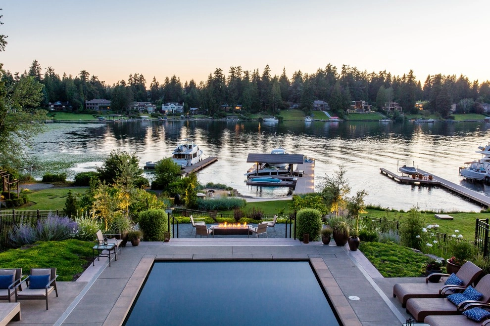 Yarrow Point Lakefront Terrace by Mark S. Garff, Landscape Architect - Photo 5