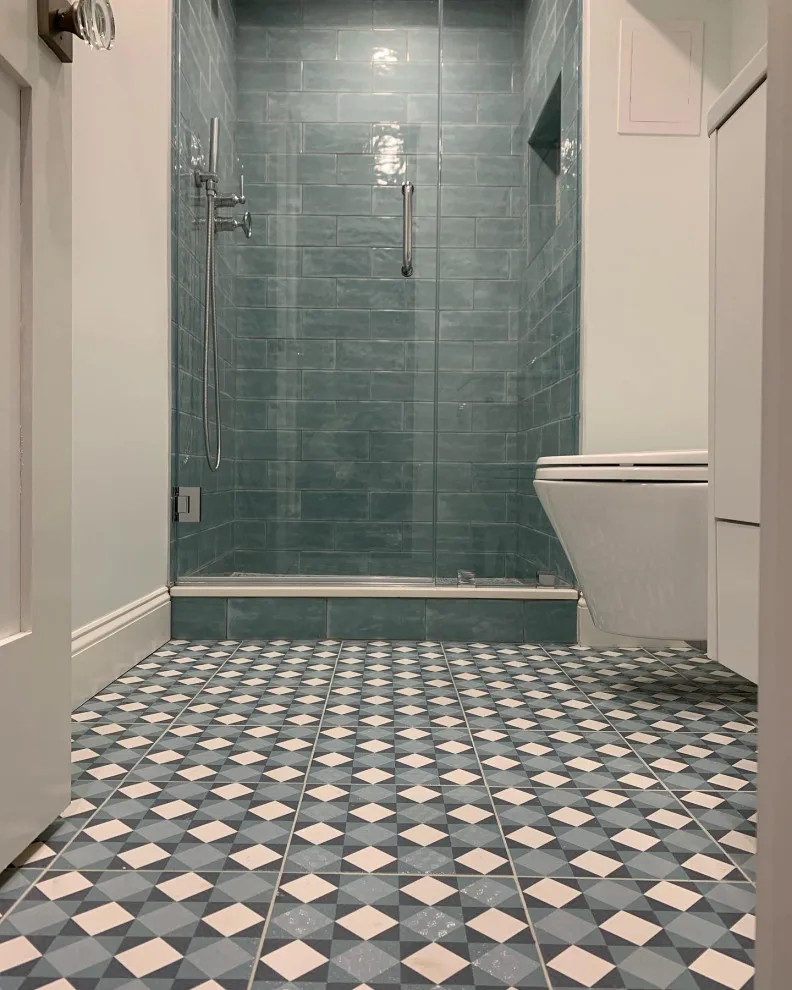 Basement Renovation: Newly Constructed Bathroom and Laundry Area by K & M Flooring-Renovations Inc. - Photo 4