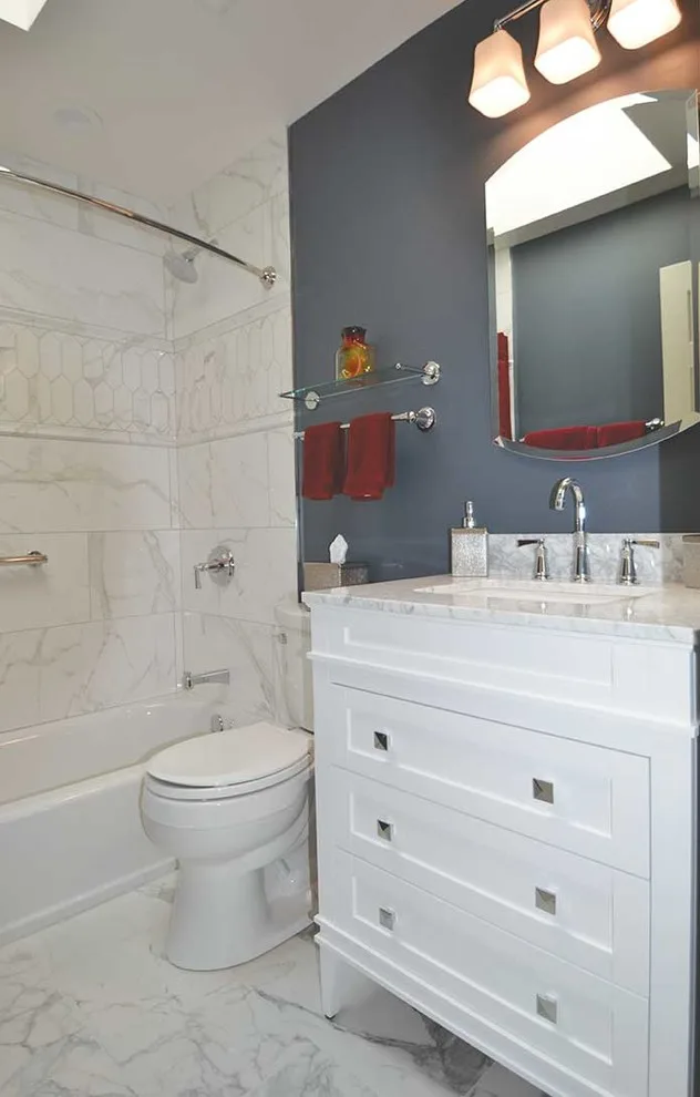 Luminous White Bathroom by Jim Carver & Sons Home Improvements - Photo 4