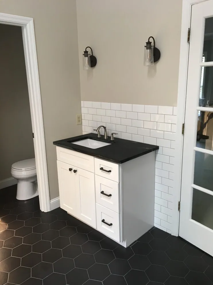 Monochrome Subway Tile for Bathroom by Custom Professional Remodeling, Inc - Photo 2
