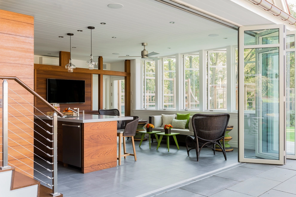 Hilltop Gambrel Pool House by Matthew Cunningham Landscape Design LLC - Photo 7