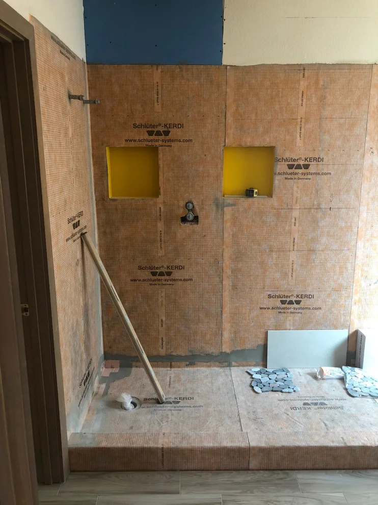 Bathroom with Wood Flooring by Enchantment Design & Remodeling, LLC - Photo 2