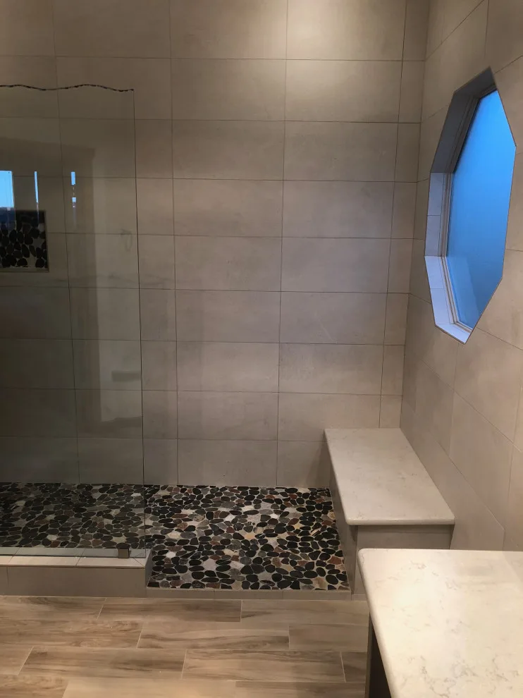 Bathroom with Wood Flooring by Enchantment Design & Remodeling, LLC - Photo 4
