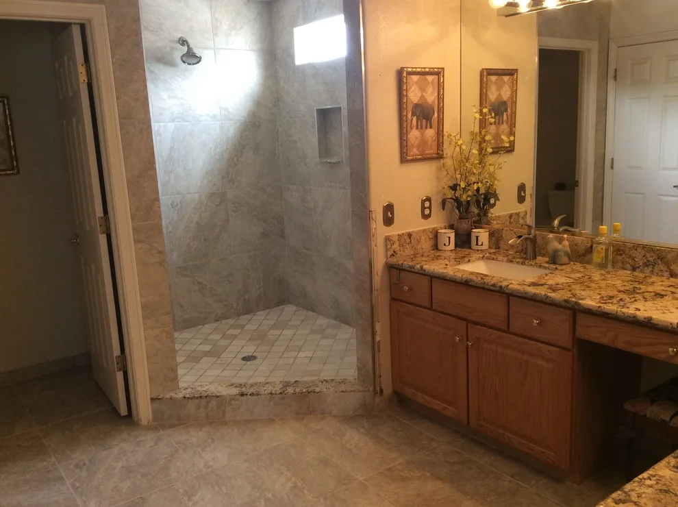 restroom renovation by Amos Tile LV - Photo 4
