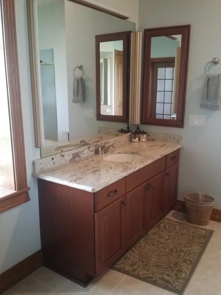 Cherry Bathroom Renovation with Salem Maple Finish by Kitchen Solvers Of Orlando - Photo 4
