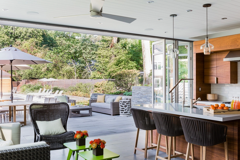 Hilltop Gambrel Pool House by Matthew Cunningham Landscape Design LLC - Photo 5