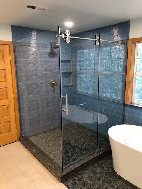 Blue Waves Bathroom Renovation Project by ER Renovation, Inc. - Photo 5