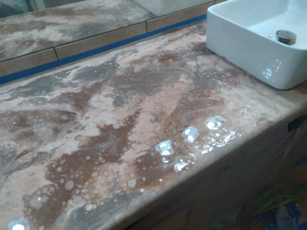 Epoxy Countertop Bathroom Renovation by ABN Homes, LLC - Photo 3