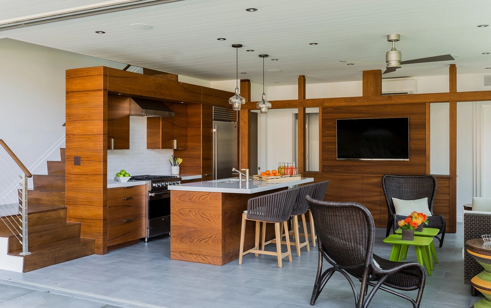 Hilltop Gambrel Pool House by Matthew Cunningham Landscape Design LLC - Photo 4