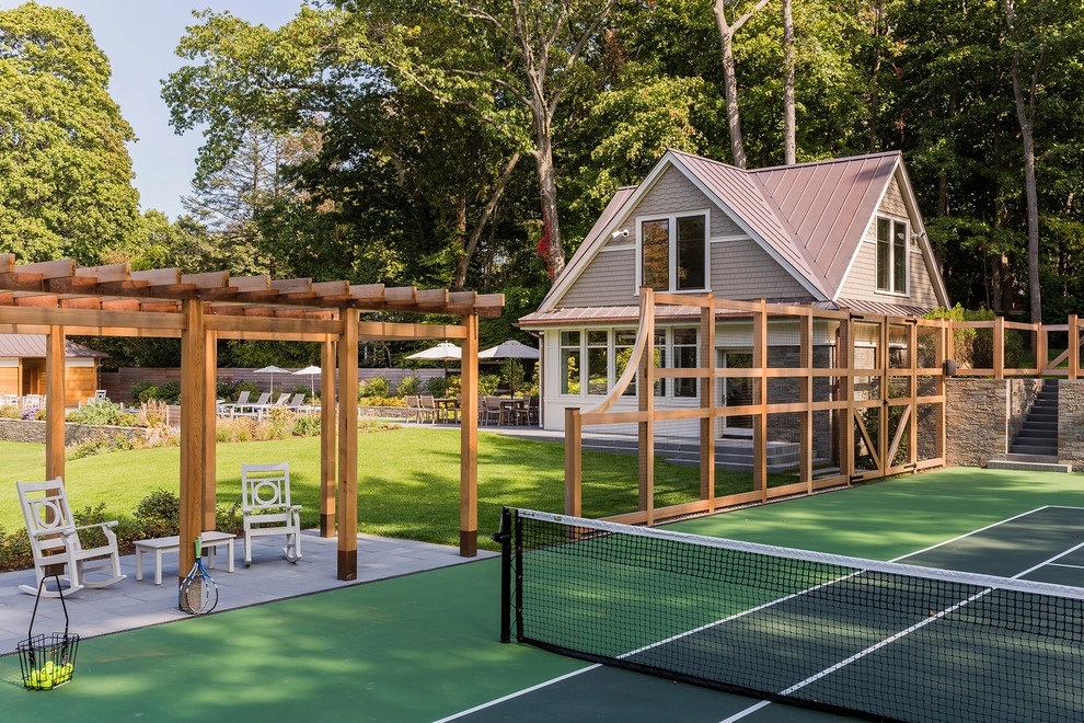 Hilltop Gambrel Pool House by Matthew Cunningham Landscape Design LLC - Photo 6