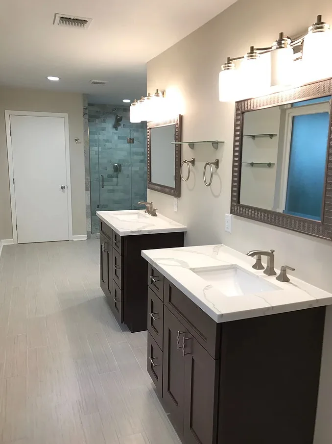 Contemporary Master Bathroom Renovation for Him and Her in San Antonio by C&S Enterprises, LLC - Photo 3
