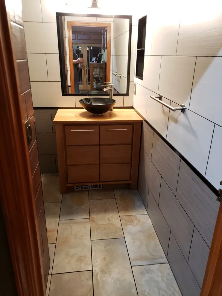 Floor-to-ceiling tiled bathroom by Fix Spokane - Photo 3