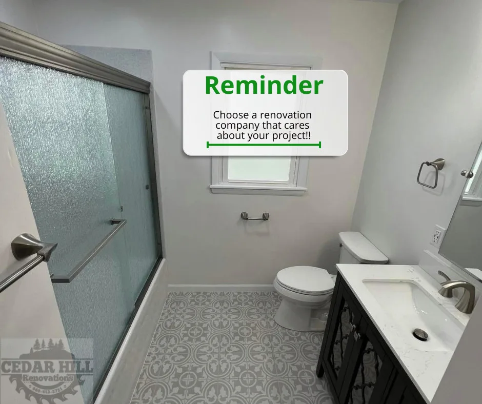 Restrooms by Cedar HIll Renovations - Photo 11