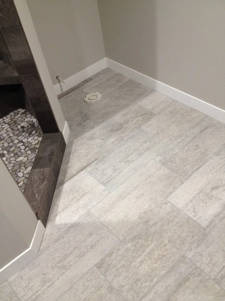 Mosaic Grey Shower with Seating by Phoenix Home Solutions, LLC - Photo 5
