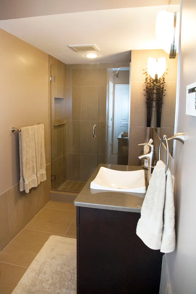 Elegant Gray Restroom by Featured Kitchen And Bath, Inc. - Photo 3