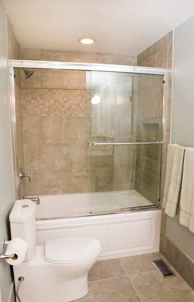 Natural Toned Guest Bathroom by Featured Kitchen And Bath, Inc. - Photo 4