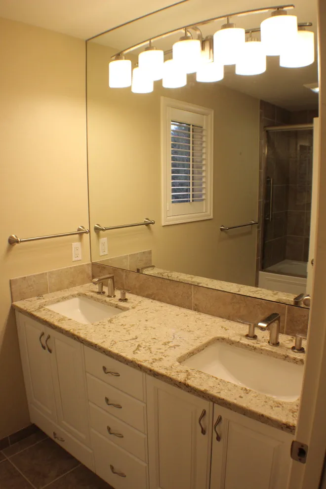 Natural Toned Guest Bathroom by Featured Kitchen And Bath, Inc. - Photo 2
