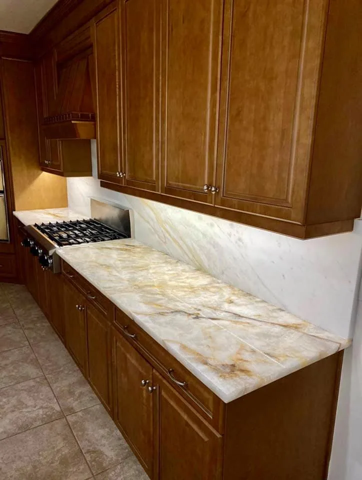 Stunning Kitchen with Quartzite Crystallus Countertops by Italian PNR Group - Photo 3