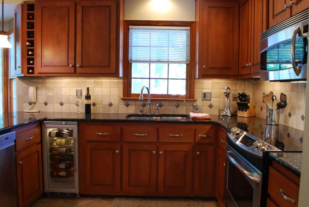 Elegant Kitchen Makeover Executed in Alder with a Honey Finish by Kitchen Solvers Of Grayslake - Photo 3
