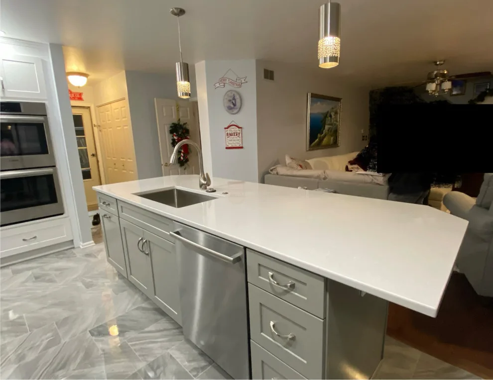 Stunning Kitchen Makeover Featuring Dual-Colored Cabinets by Kitchen Solvers Of Grayslake - Photo 14