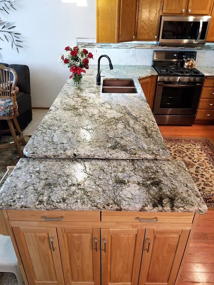 Stunning Kitchen Featuring Blue Dunes Granite by Spokane Stone Creations LLC - Photo 3