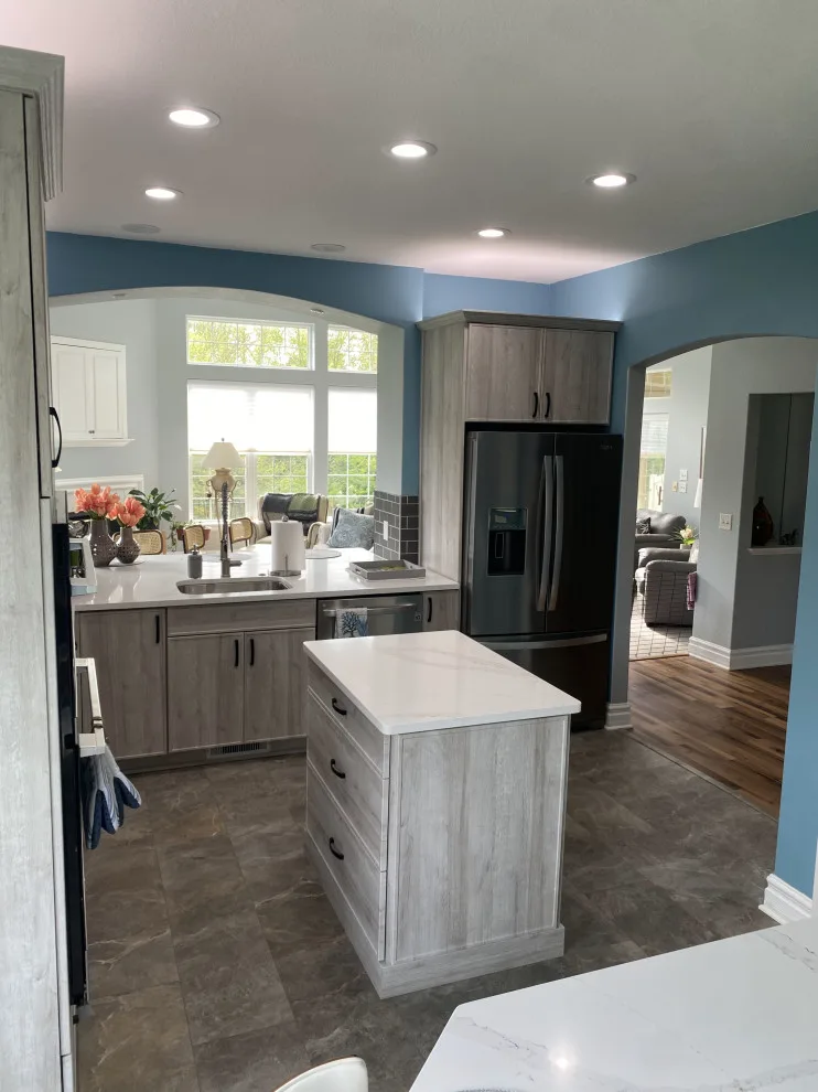 Stunning Contemporary Kitchen Renovation Through Cabinet Refacing by Kitchen Solvers Of Fort Wayne & Toledo - Photo 6