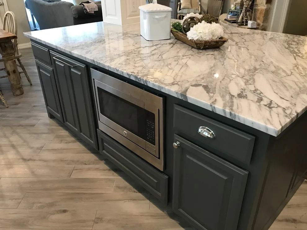 Elegant Gray and White Kitchen by James Chris Design Build, LLC. - Photo 6