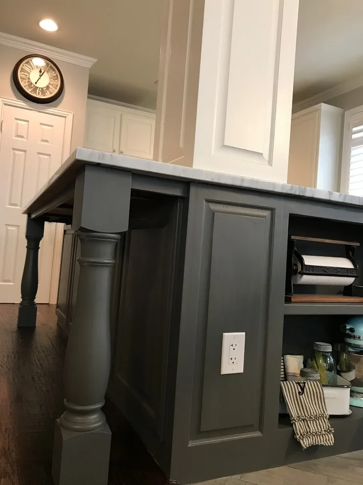 Elegant Gray and White Kitchen by James Chris Design Build, LLC. - Photo 7