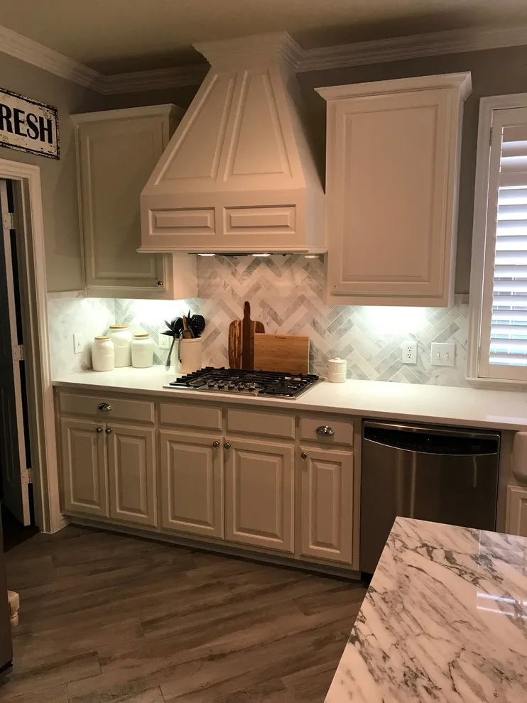 Elegant Gray and White Kitchen by James Chris Design Build, LLC. - Photo 8