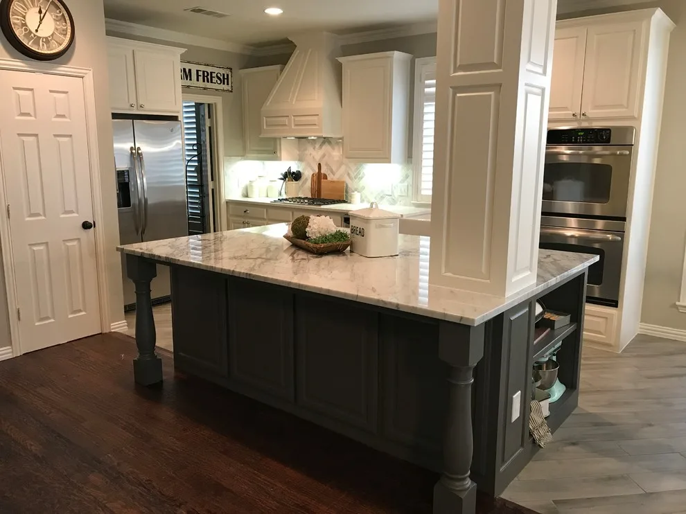 Elegant Gray and White Kitchen by James Chris Design Build, LLC. - Photo 4