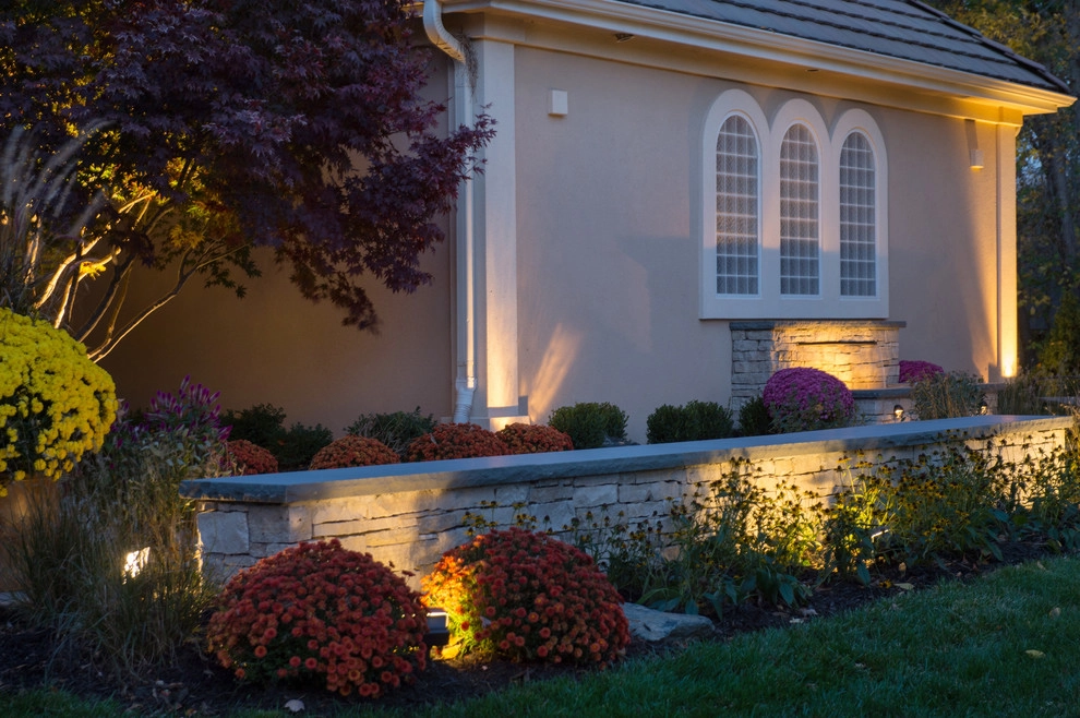 Kowalik Front Entryway with Fountain by Maverick Landscaping, Porch And Patio - Photo 30