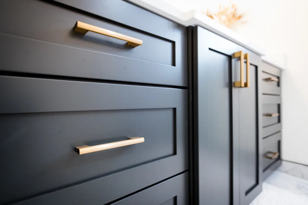 Brass and Black Bold Bathroom by NextGen Remodeling LLC - Photo 8