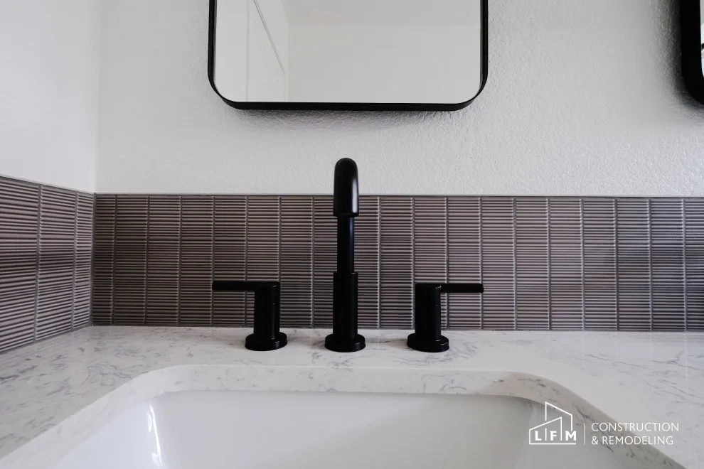 Monochrome Bathroom by LFM Construction & Remodeling - Photo 7