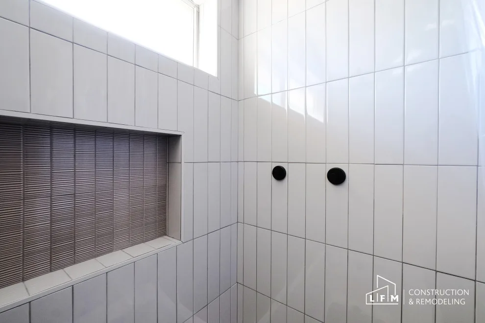 Monochrome Bathroom by LFM Construction & Remodeling - Photo 6