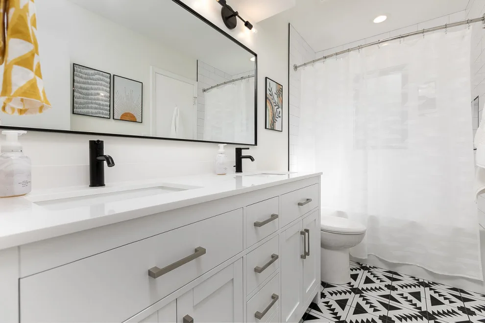 Monochrome Bathroom Renovation by NextGen Remodeling LLC - Photo 4