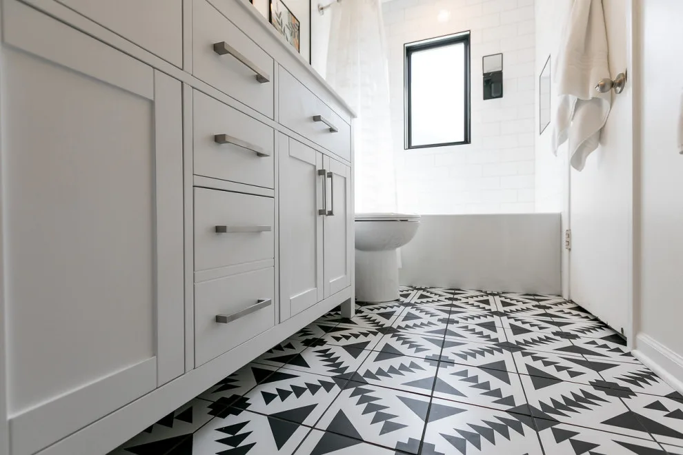 Monochrome Bathroom Renovation by NextGen Remodeling LLC - Photo 2