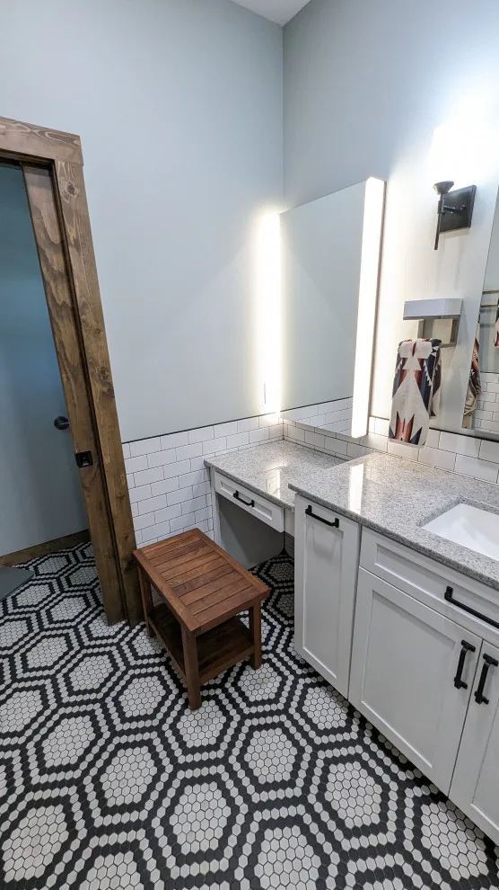 Monochrome Luxury Bathroom by Pixley Lumber, Co. - Photo 3